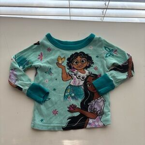 Disney Kids' Aqua Long Sleeve Tee with Characters